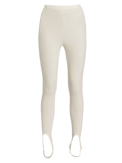 Shop Wardrobe.nyc Women's High-waisted Stirrup Leggings In White