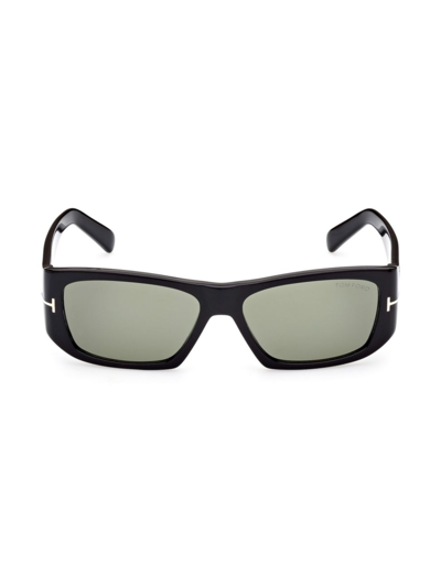 Shop Tom Ford Men's Andres-02 56mm Gradient Sunglasses In Black