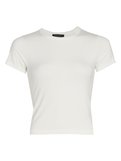 Shop Rag & Bone Women's Icons Luca Baby T-shirt In White