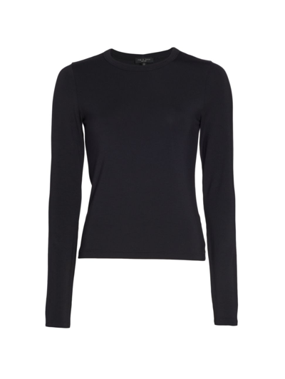 Shop Rag & Bone Women's Icons Luca Slim Long-sleeve T-shirt In Black