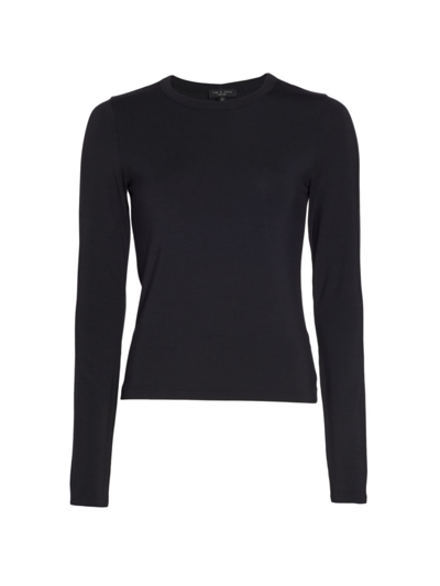 Rag & Bone Rag And Bone Black Long Sleeve T-shirt In Black