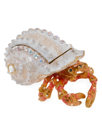 Shop Jay Strongwater Hermit Crab Box In Gold