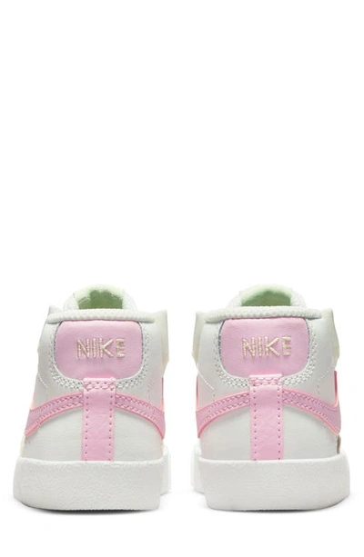 Nike Kids' Blazer Mid '77 Sneaker In White/ Pink/ Coconut Milk
