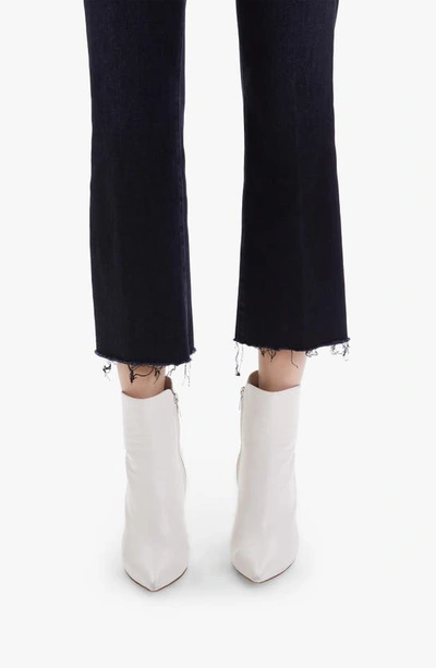 Shop Mother The Hustler High Waist Fray Hem Ankle Bootcut Jeans In Encounters At Night