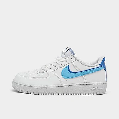 Nike Force 1 Lv8 2 Little Kids' Shoes In Sail/blue Chill/medium Blue/black