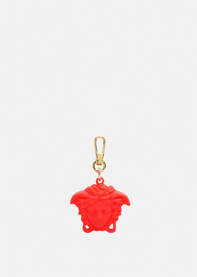 Shop Versace La Medusa Key Ring In Red
