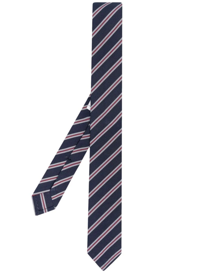 Shop Thom Browne Micro-stripe Classic Tie In Blue