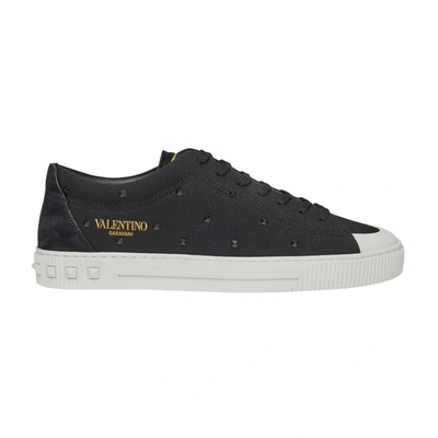 Shop Valentino Cityplanet Sneakers In Nero Nero Nero Bianc