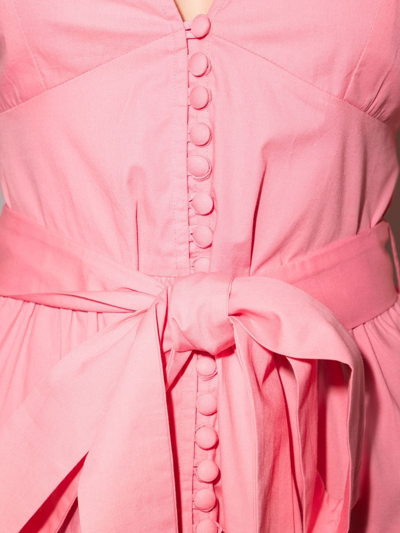 Shop Alexandra Miro Celeste Belted Mini Dress In Pink