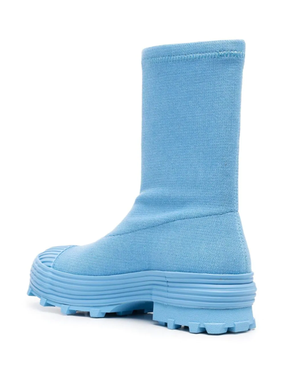 Shop Camperlab Traktori 45mm Sock-style Boots In Blue