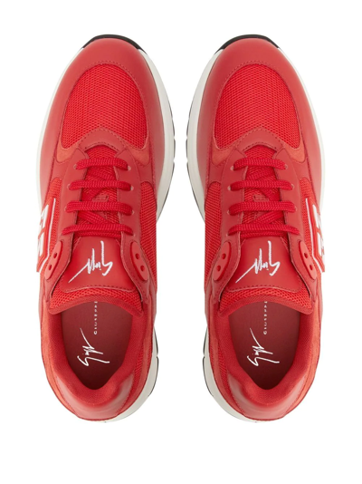 Giuseppe Zanotti Gz Runner Low-top Sneakers In Red