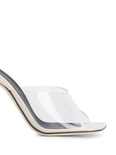 Giuseppe Zanotti Women's Curvy Leather & Pvs Mule Sandals In White