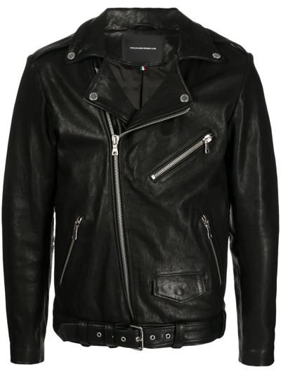 Shop Stolen Girlfriends Club Joey Leather Biker Jacket In Black