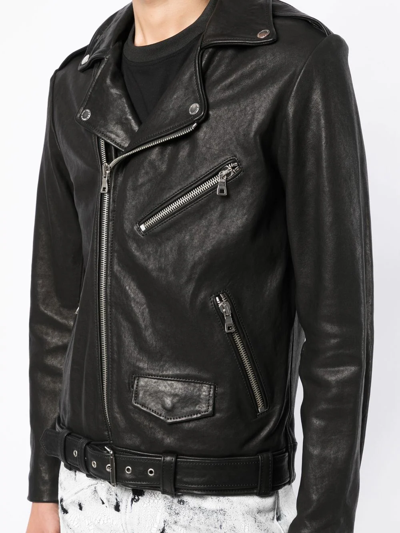 Shop Stolen Girlfriends Club Joey Leather Biker Jacket In Black