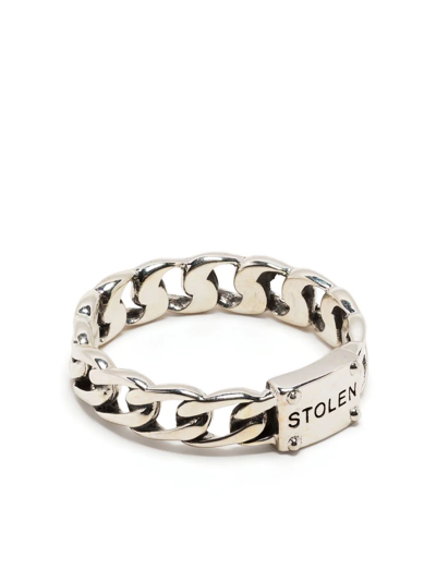 Shop Stolen Girlfriends Club Curb-chain Sterling Silver Ring