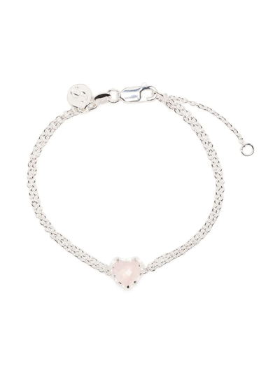 Shop Stolen Girlfriends Club Love Claw Chain Bracelet In Pink