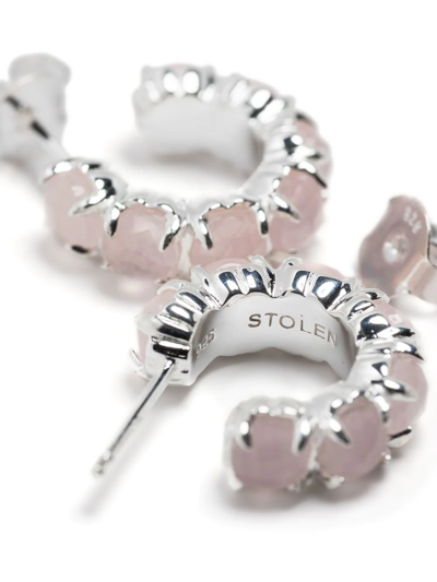 Shop Stolen Girlfriends Club Halo Cluster Earrings In Silver
