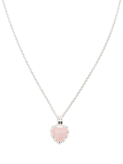 Shop Stolen Girlfriends Club Love Claw Pendant Necklace In Pink