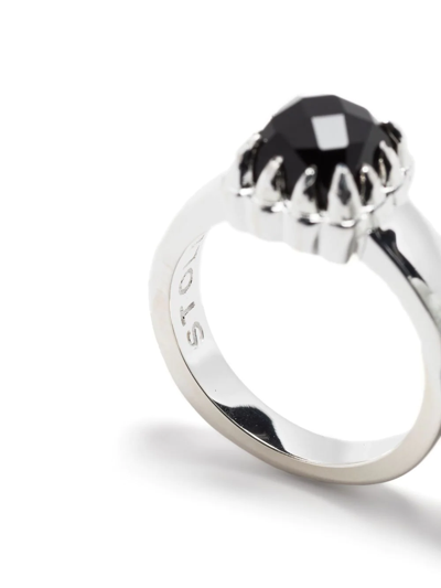 Shop Stolen Girlfriends Club Onyx Baby Claw Ring In Black
