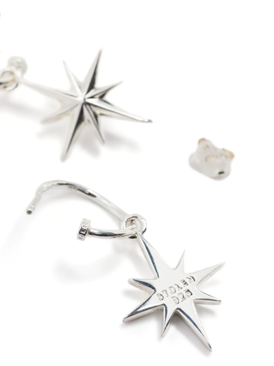 Shop Stolen Girlfriends Club North Star Earrings In Silver