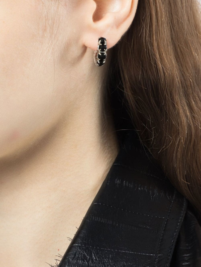 Shop Stolen Girlfriends Club Halo Cluster Earrings In Black