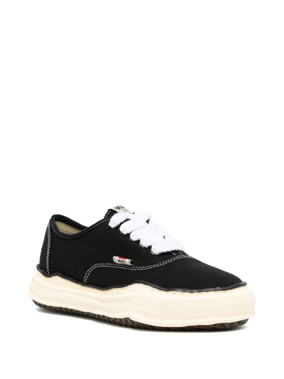 Shop Miharayasuhiro Baker Over-dyed Sneakers In Black