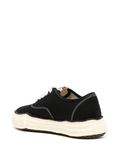 Shop Miharayasuhiro Baker Over-dyed Sneakers In Black