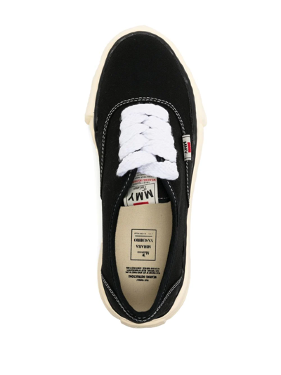 Shop Miharayasuhiro Baker Over-dyed Sneakers In Black