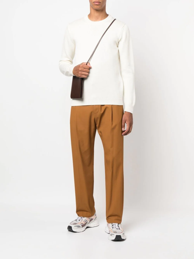 Roberto Collina Long Sleeved Wool Jumper In White