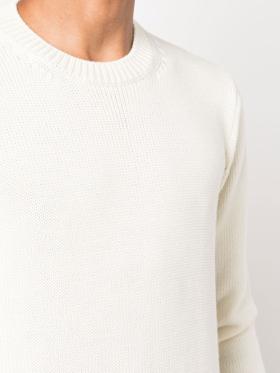 Roberto Collina Long Sleeved Wool Jumper In White