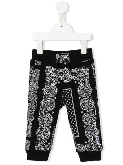 Shop Givenchy Bandana-print Track Pants In Black