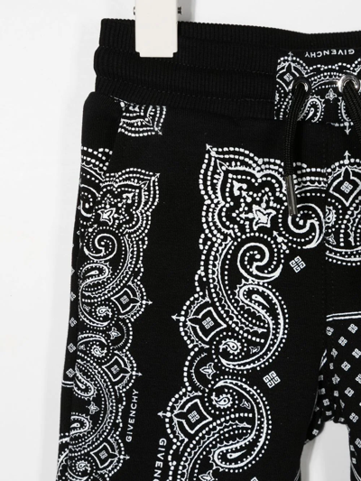 Shop Givenchy Bandana-print Track Pants In Black