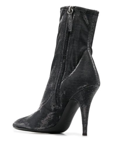 Shop Giuseppe Zanotti Felicienne 110mm Ankle Boots In Black
