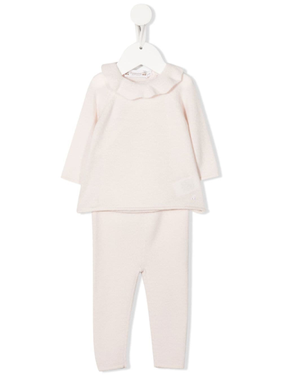 Shop Bonpoint Two-piece Cashmere Set In Pink