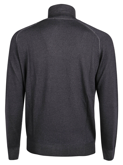 Shop Etro Turtleneck Sweater In Grigio
