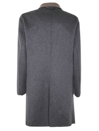 Shop Kired Parana Cashmere Coat In Grey Green
