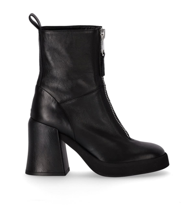 Shop Strategia Nature Black Heeled Ankle Boot In Nero