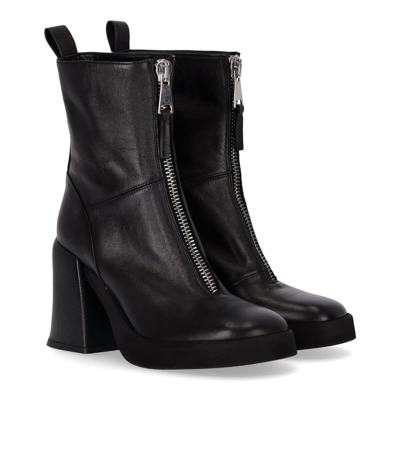 Shop Strategia Nature Black Heeled Ankle Boot In Nero