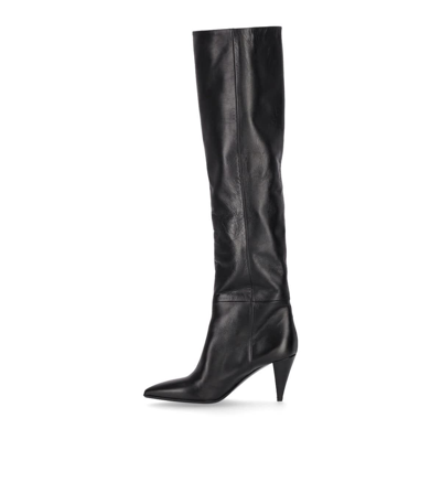 Shop Strategia Scout Black Heeled High Boot In Nero