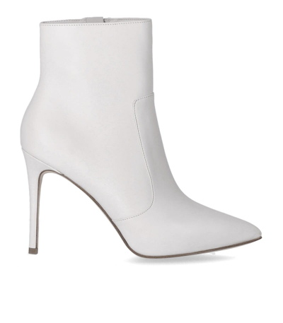 Shop Michael Kors Rue White Heeled Ankle Boot In Bianco