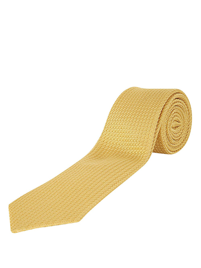Shop Lanvin 8cm Tie In Yellow
