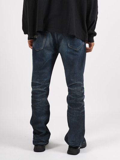 Shop Balenciaga Normal Fit Denim Trousers In Blue