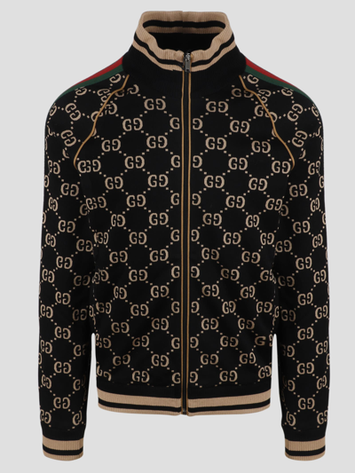 Shop Gucci Gg Track Jacket In Black