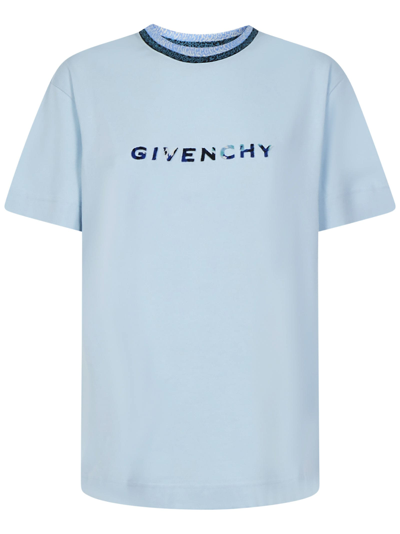 Givenchy T-shirt In Light Blue | ModeSens