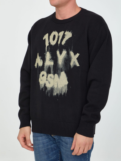 Shop Alyx Black Sweatshirt With Logo