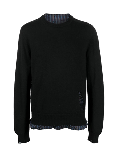Shop Maison Margiela Pullover In Charcoal