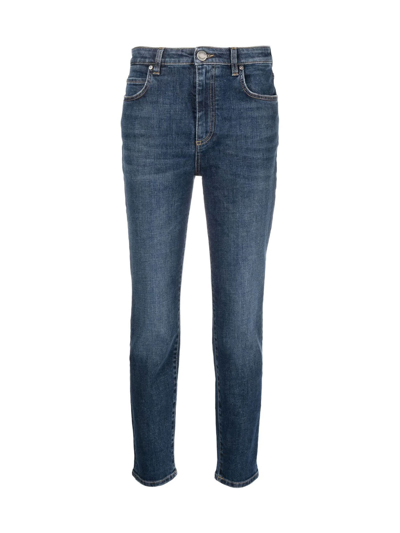 Shop Pinko Sissy Slim Recycled Jeans In Blue