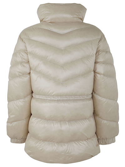 Shop Woolrich Aliquippa Puffy Jacket In Milky Cream