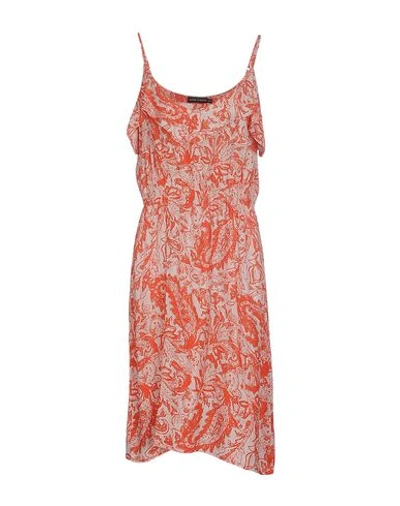 Antik Batik Knee-length Dress In Red