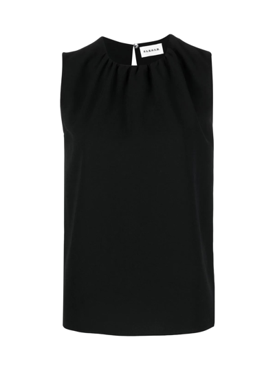 Shop P.a.r.o.s.h Sleveless Blouse In Black